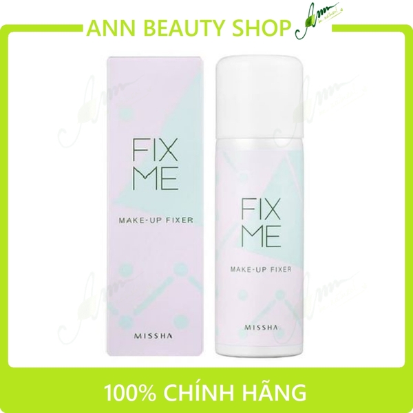 Xịt giữ lớp trang điểm Fix Me Make-Up Fixer Missha 50ml