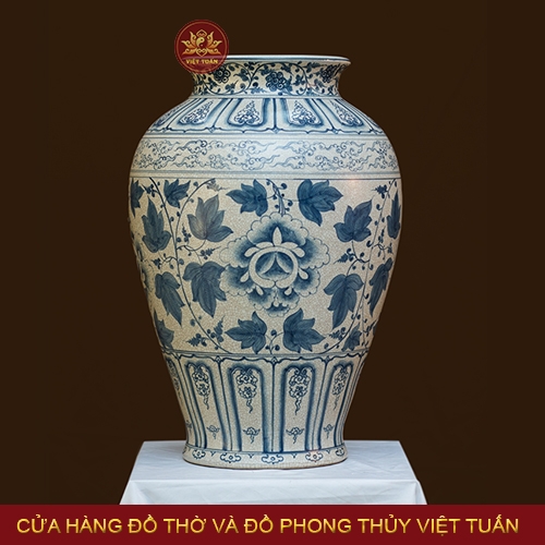 Chum men rạn vẽ hình hoa Phù Dung