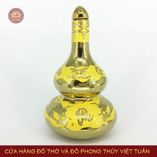 Nậm rượu chữ Phúc kim sa