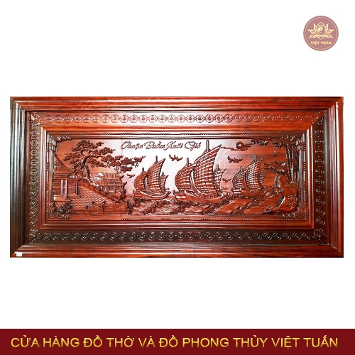 Tranh gỗ thuận buồm xuôi gió