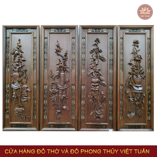 Tranh gỗ tứ bình