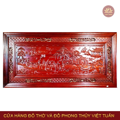 Tranh gỗ vinh quy bái tổ