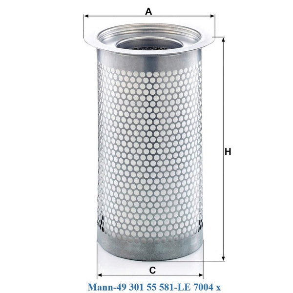 Lọc tách dầu Mann-49 301 55 581-LE 7004 x