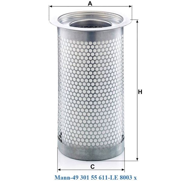 Lọc tách dầu Mann-49 301 55 611-LE 8003 x