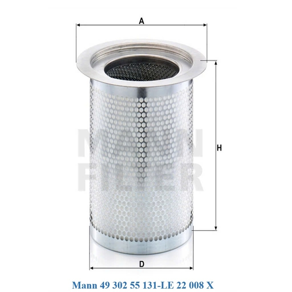 Lọc tách dầu Mann 49 302 55 131-LE 22 008 X