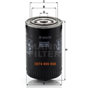 Lọc dầu airpull AO 096 140 Oil filter