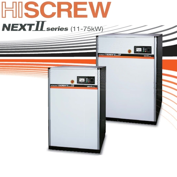 Máy nén khí trục vít có dầu Hitachi 7,5-240kw Next II Series
