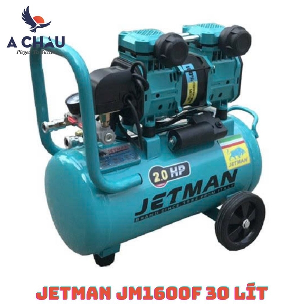 Máy Nén Khí Không Dầu mini Jetman JM1600F (30L) - Êm Ái, Nén Khí Nhanh, Khí Sạch