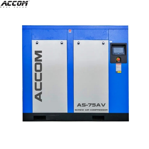 Máy nén khí trục vít công nghiệp tích hợp biến tần ACCOM AS-75A