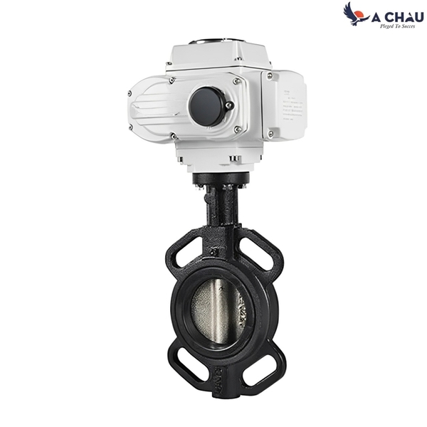 Van bướm điều khiển điện thân gang gioăng NBR