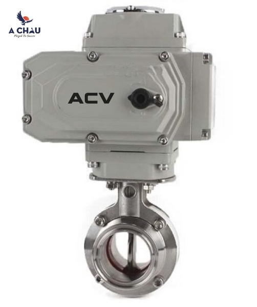 Van bi điều khiển điện thân inox kết nối hàn ACV