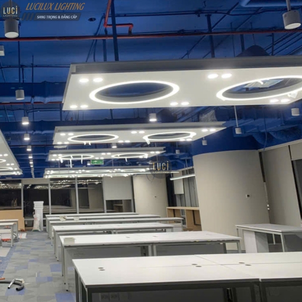 Dự án Đèn thả nhôm profile Trung tâm Nghiên cứu và phát triển R&D Panasonic Việt Nam