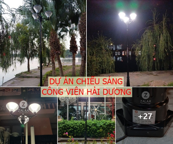 Dự Án Chiếu Sáng Cảnh Quan Công Viên Bằng Đèn Năng Lượng tại Hải Dương