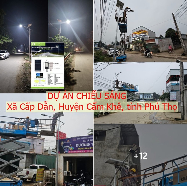 Dự Án Chiếu Sáng Đường Quê tại Xã Cấp Dẫn, Huyện Cẩm Khê, tỉnh Phú Thọ