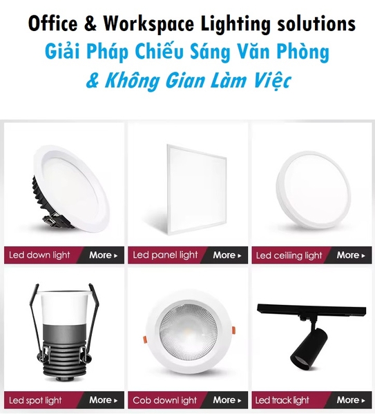 Office & Workspace Lighting solutions - Giải Pháp Chiếu Sáng Văn Phòng & Không Gian Làm Việc