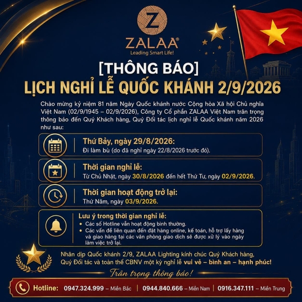 🇻🇳 THÔNG BÁO NGHỈ LỄ QUỐC KHÁNH 2/9/2026 🇻🇳