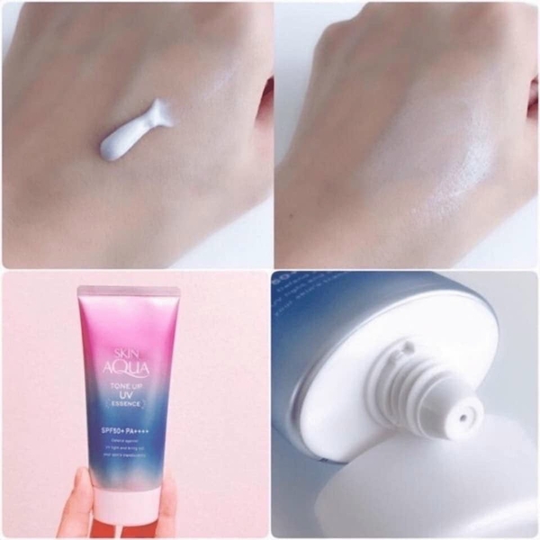 Kem chống nắng nội địa Nhật Skin Aqua Tone Up UV Essence SPF50+ PA++++ 80g.