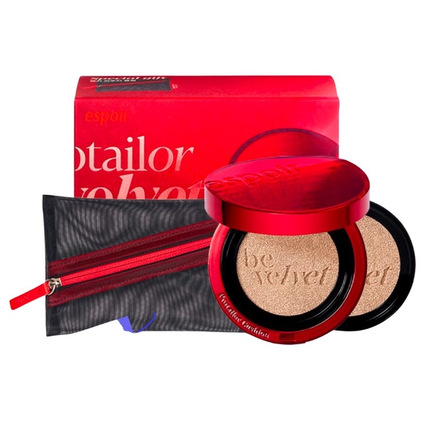 Phấn Nước Espoir Pro Tailor Be Velvet Cover Cushion SPF34 (Special Gift) - 21 Ivory
