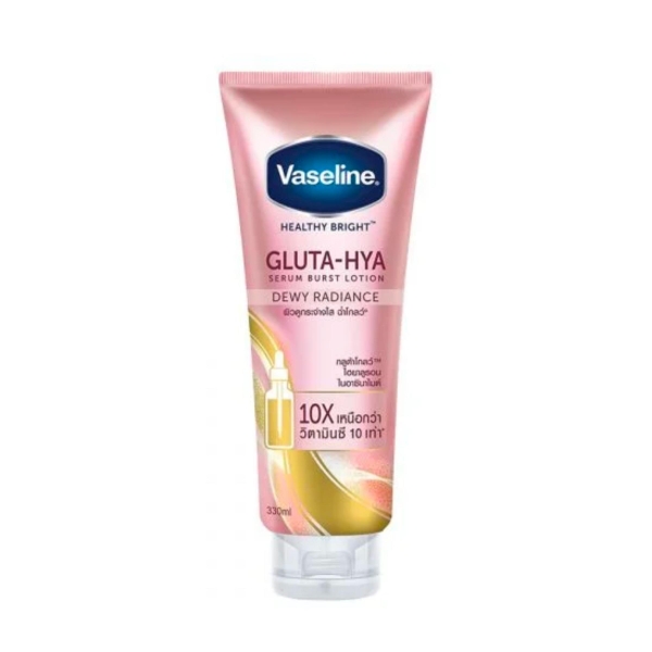 Dưỡng Thể Vaseline Sáng Da Ban Đêm Gluta-Hya Serum Burst Lotion Dewy Radiance (Hồng) (Nhập Khẩu)