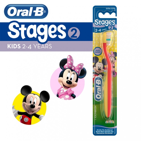 Bàn Chải Đánh Răng Trẻ Em Oral B Stages 2 (2-4 Tuổi)