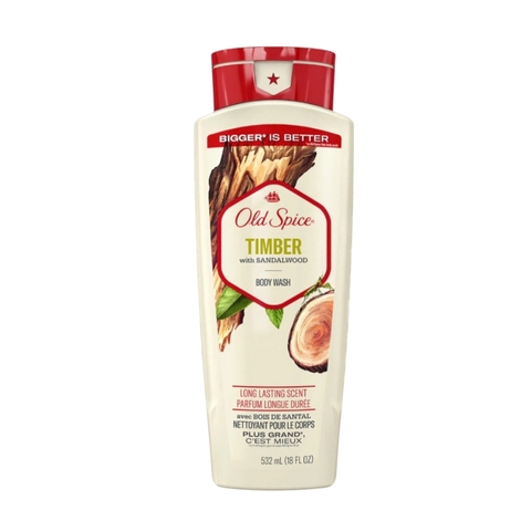 Sữa Tắm Nam Old Spice High Endurance Timber With Sandalwood 532ml (Nhập Khẩu Mỹ)