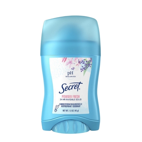 Sáp Khử Mùi Secret PH Balanced Powder Fresh 24h Solid 45g (Nhập Khẩu)
