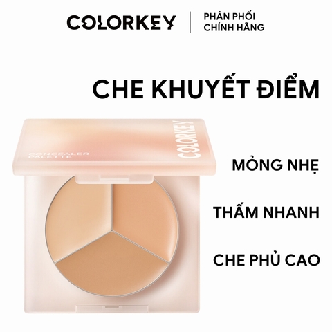 Bảng Che Khuyết Điểm 3 Màu Colorkey 3.9g