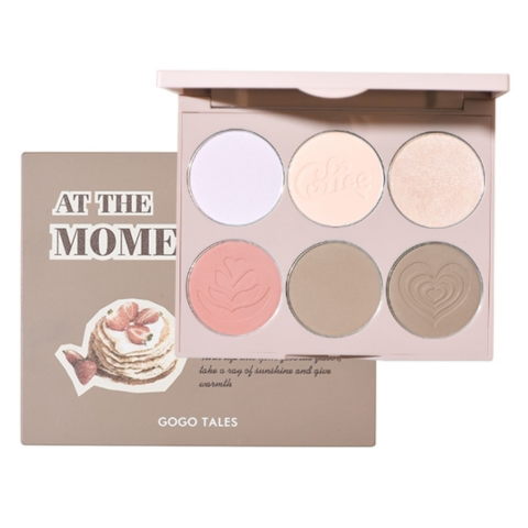 Bảng Phấn Tạo Khối Và Bắt Sáng 6 Ô Gogo Tales Nude Light Shadow Highlight Contouring Disc