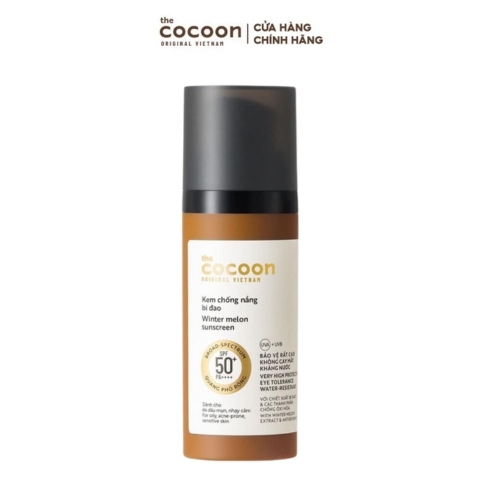 Kem Chống Nắng Bí Đao Quang Phổ Rộng Cocoon Winter Melon Suncreen SPF50 50ml