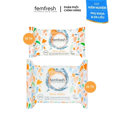 Khăn Ướt Vệ Sinh Vùng Kín Hằng Ngày Cao Cấp Femfresh