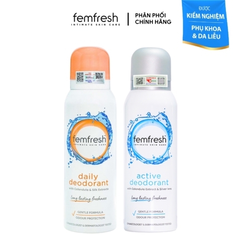 Xịt Thơm Mát Vùng Kín Cao Cấp Femfresh Daily Deodorant 125ml