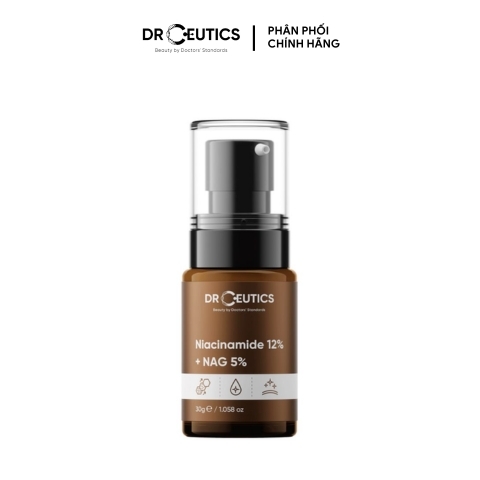 Tinh Chất Làm Sáng Da Giảm Thâm Mụn Kiềm Dầu DrCeutics B3 Niacinamide 12% + NAG 5% 30g