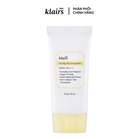 Kem Chống Nắng Klairs All-day Airy Sunscreen SPF50+ 50g