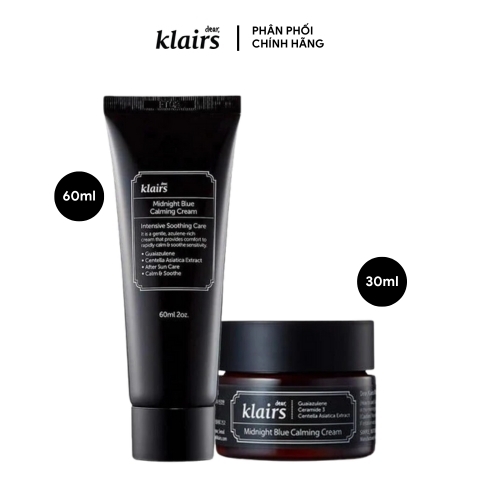 Kem Dưỡng Ẩm Klairs Làm Dịu, Phục Hồi Da Ban Đêm Midnight Blue Calming Cream