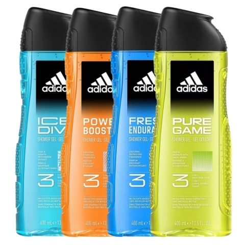 Gel Tắm Gội Adidas 3 In 1 400ml (Mẫu Mới)