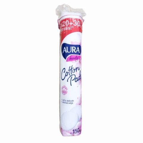 Bông Tẩy Trang Aura Beauty 150 Miếng