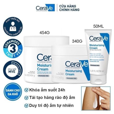 Kem Dưỡng Ẩm Dành Cho Da Khô Cerave Moisturising (Nhập Khẩu)