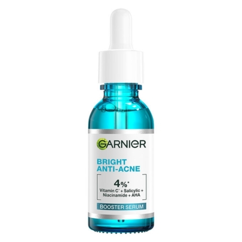 Tinh Chất Garnier Giảm Mụn Mờ Thâm Cho Da Dầu Bright Anti-Acne Booster 30ml (Mẫu Mới)