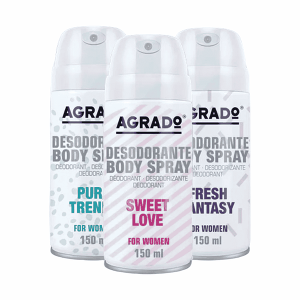 Xịt Khử Mùi Nữ Hương Nước Hoa Agrado 150ml