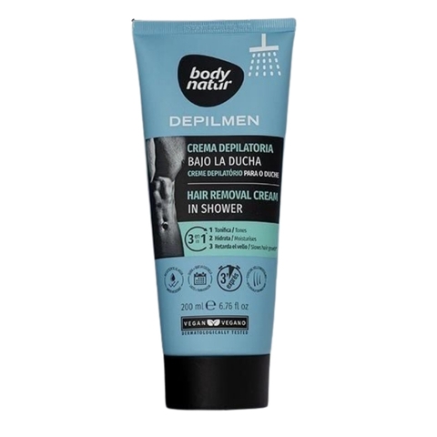 Kem Tẩy Lông Body Nam Natur Depilmen Hair Removal Cream In Shower 200ml (Dùng Khi Tắm)