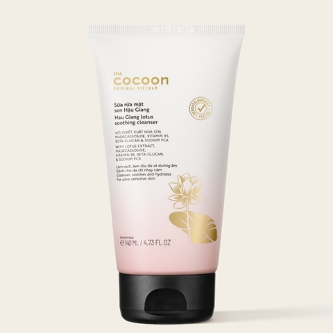 Sữa Rửa Mặt Sen Hậu Giang Cocoon Lotus Soothing Cleanser 140ml