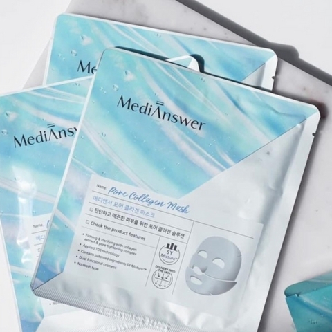 Mặt Nạ Se Khít Lỗ Chân Lông MediAnswer Pore Collagen Mask 37g