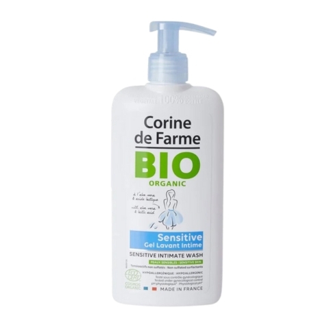 Gel Dung Dịch Vệ Sinh Corine De Farme Bio Organic Sensitive Intimate Wash 250ml