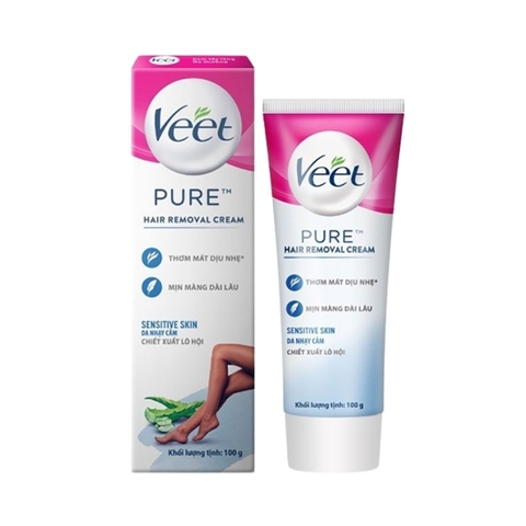 Kem Tẩy Lông Veet Pure Hair Removal Cream Legs & Body 100ml
