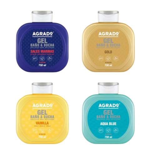 Sữa Tắm Dưỡng Ẩm Sáng Da Agrado Gel Bano & Ducha 750ml