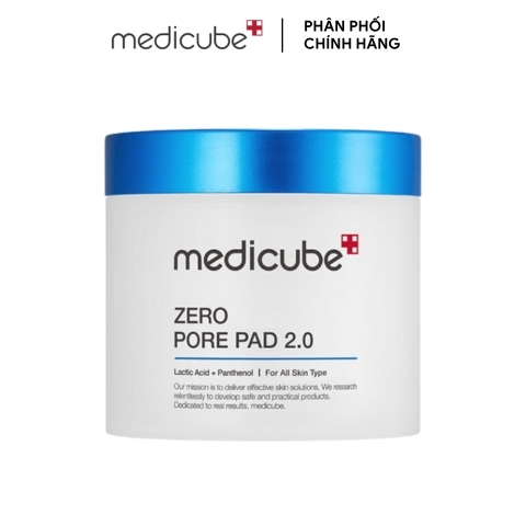 Toner Pad Hỗ Trợ Thu Nhỏ Lỗ Chân Lông, Mềm Mịn Da Medicube Zero Pore Pad 2.0 (70 miếng)