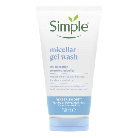 Gel Rửa Mặt Simple Micellar Gel Wash 150ml