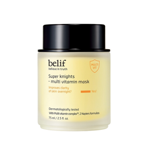 Mặt Nạ Cấp Nước, Chống Oxy Hóa, Sáng Da Belif Super Knights Multi Vitamin Mask (Vàng)