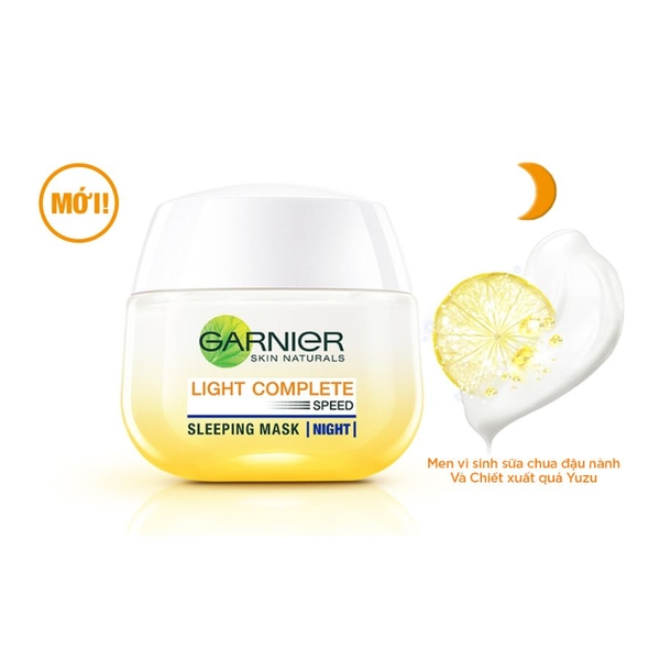 Mặt Nạ Ngủ Garnier Bright Complete Yoghurt Sleeping Mask 50ml (Ban Đêm)