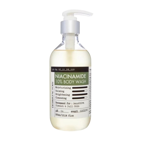 Sữa Tắm Derma Factory Niacinamide 10% Body Wash 300ml